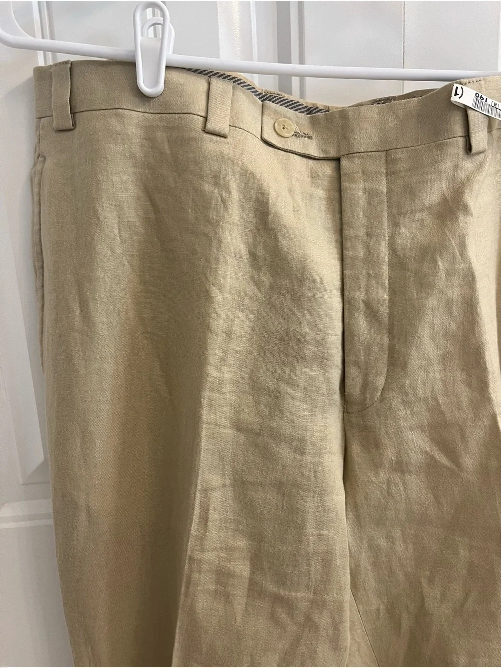 Calvin Klein Men's Pants Beige Linen 36R